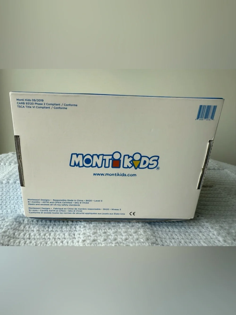 Monti Kids Wooden Montessori Rocking Stacker Toy